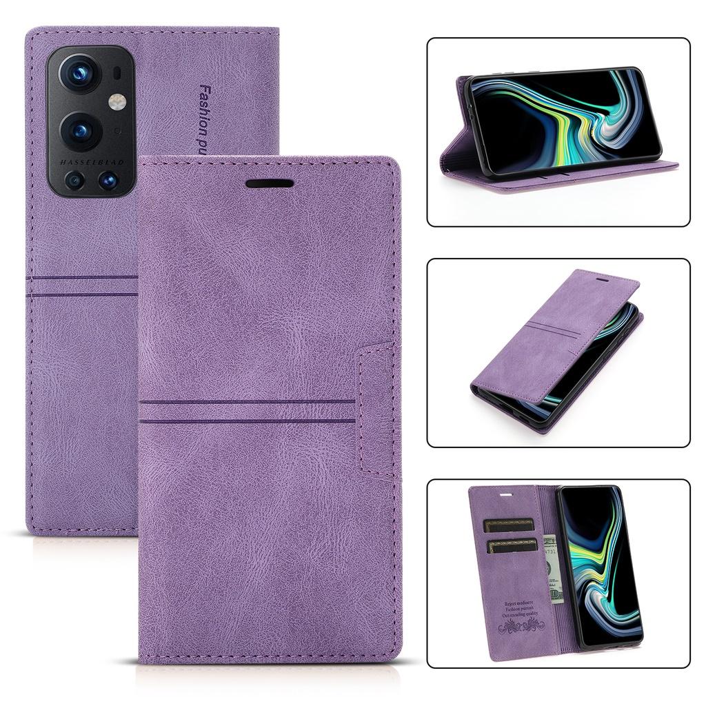 Ốp lưng điện thoại dạng ví da lật dành cho OnePlus 9 Pro Nord N200 5G