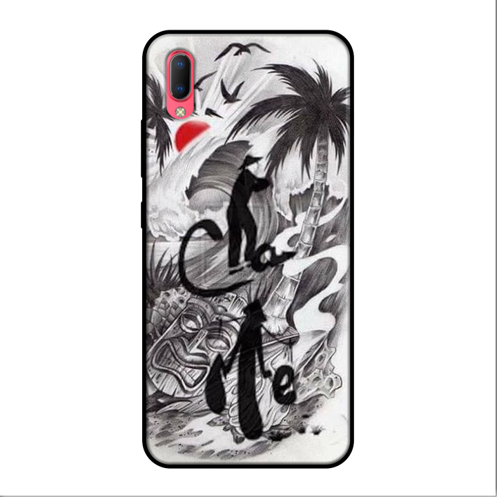 Ốp lưng điện thoại Vivo Y93 viền silicon dẻo TPU  hình Thư Pháp - Hàng chính hãng