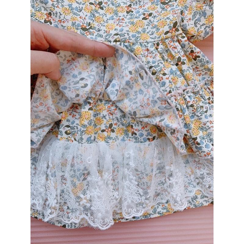 Váy bé gái công chúa Lolita + TẶNG TURBAN NHƯ Ý HOUSE’S - - LOLITA HOA VÀNG