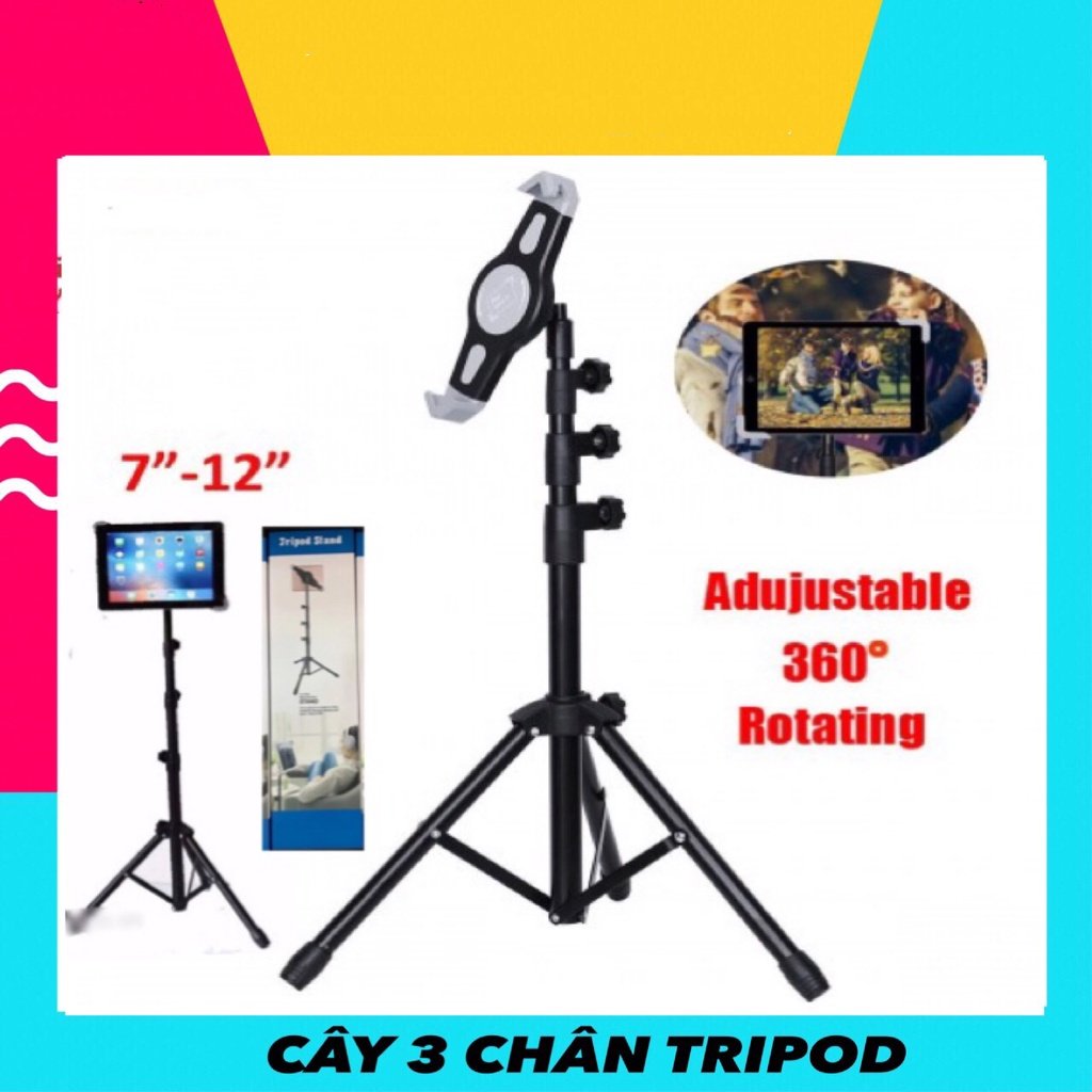 Giá Đỡ Đứng hỗ trợ livestream chụp ảnh quay phim Cho Tablet 7-12inch Stand By Me Xoay 360 độ - thiết kế chắc chắn tặng kèm bao đựng