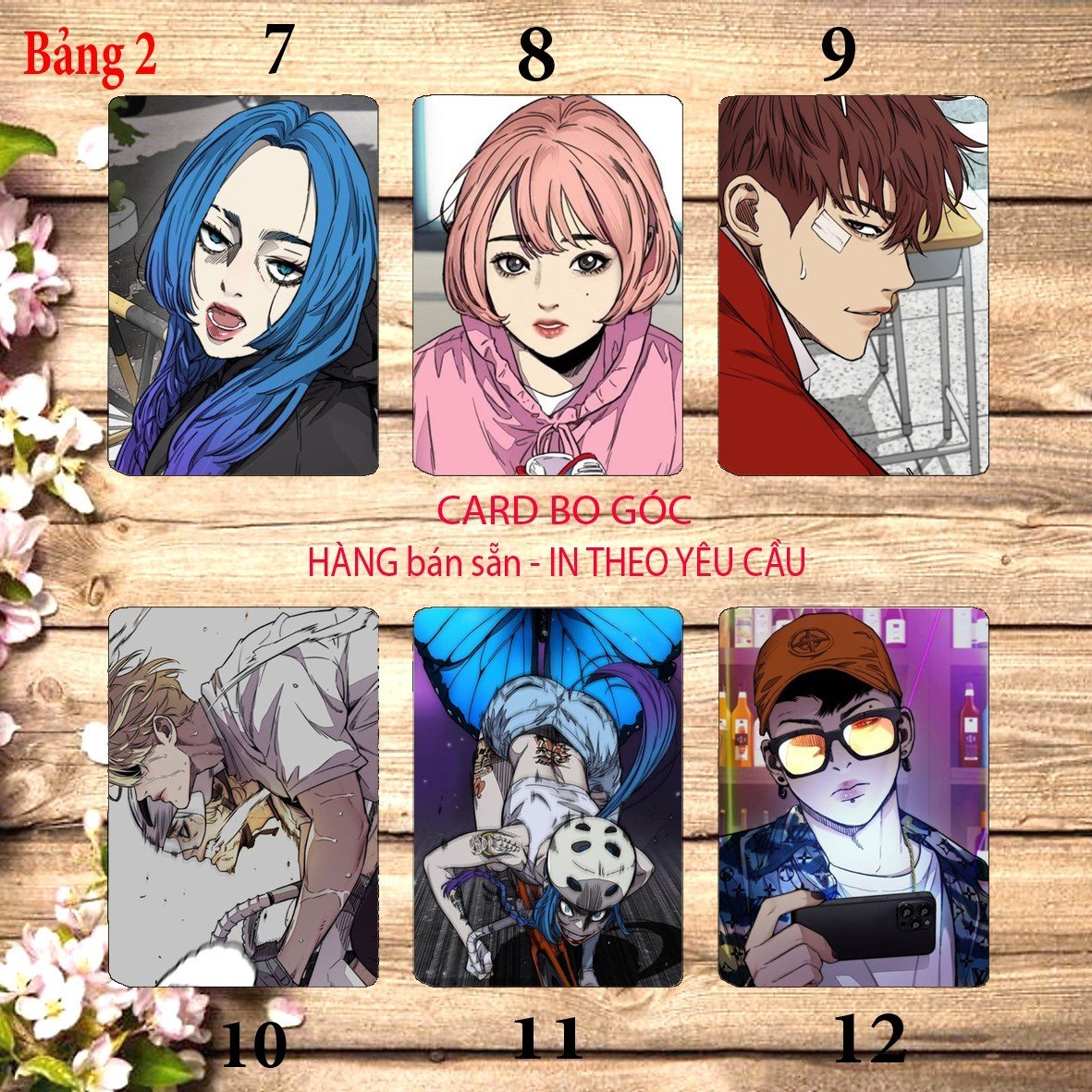 Ảnh card bo góc owen knight 6 card khác nhau/ Thẻ crad hình owen knight