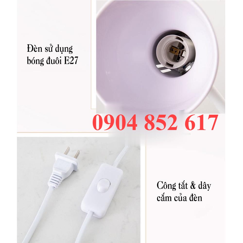 Đèn Học Đế Gỗ Để Bàn Dùng Bóng Đèn LED Bulb Của Rạng Đông Chống Cận Thị