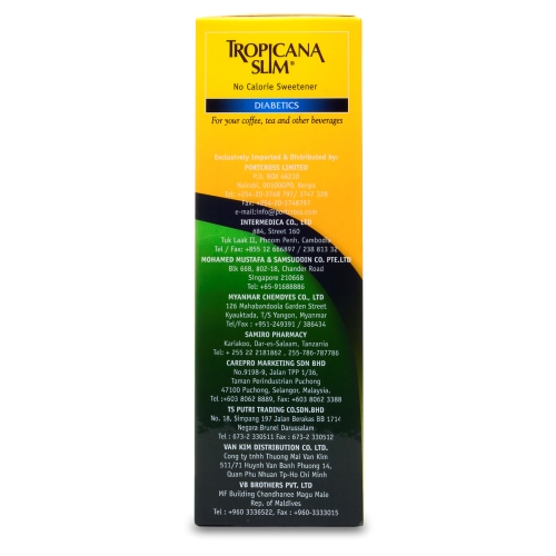 Combo 6 Hộp Đường Ăn Kiêng Tropicana Slim No Calorie Sweetener Diabetics