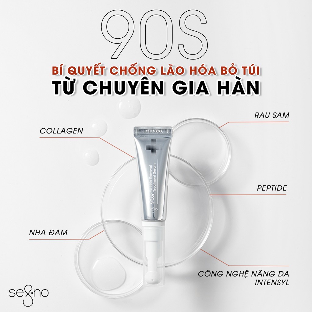 Tinh chất xóa nhăn tức thời sau 90s, căng mịn da, chống lão hóa 90S Wrinkle Removal Treatment Serum 15ml