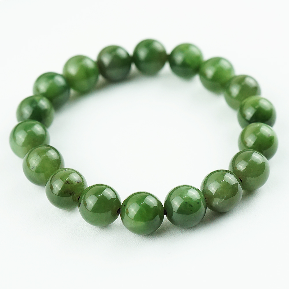 Vòng tay đá ngọc bích Nephrite tự nhiên 9 li 18 hạt