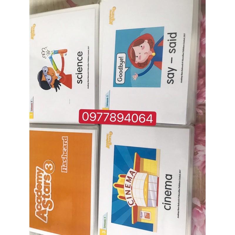 Flashcards Academy Star 3- Thẻ Tiếng Anh ép plastics