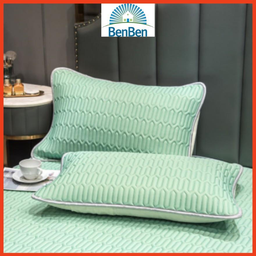 Combo 2 vỏ gối cao su non tencel 50x70cm - - áo gối cao su non - áo gối vỏ gối