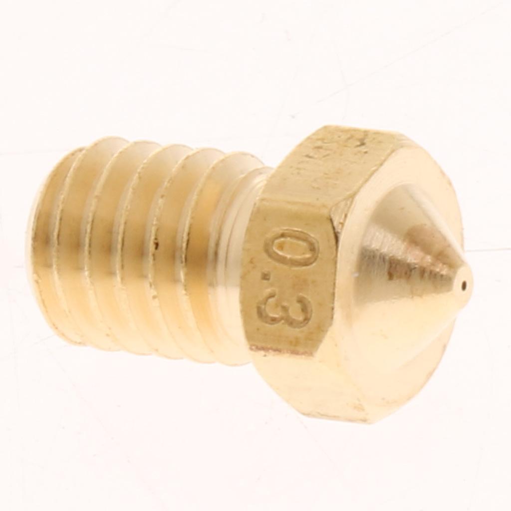 4x 0.3mm Extruder Brass Nozzle Print Head for 1.75mm 3D Printers Accessories