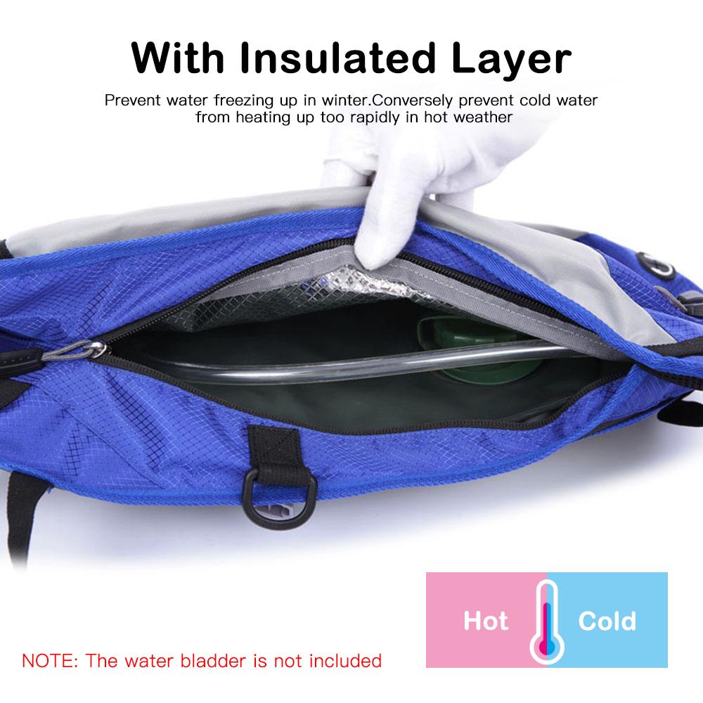 Ba lô thể thao đi xe đạp LOCAL LION, được làm bằng vải polyester chống rách nhẹ và tích hợp đệm lưới thoáng khí ở mặt sau