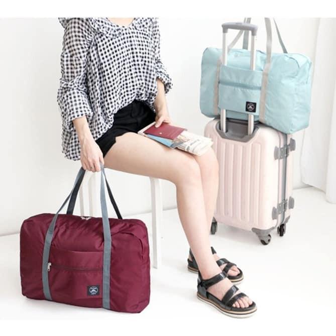 Túi du lịch chống thấm kẹp vali - Túi đựng đồ đa năng gấp gọn 48x32x16cm
