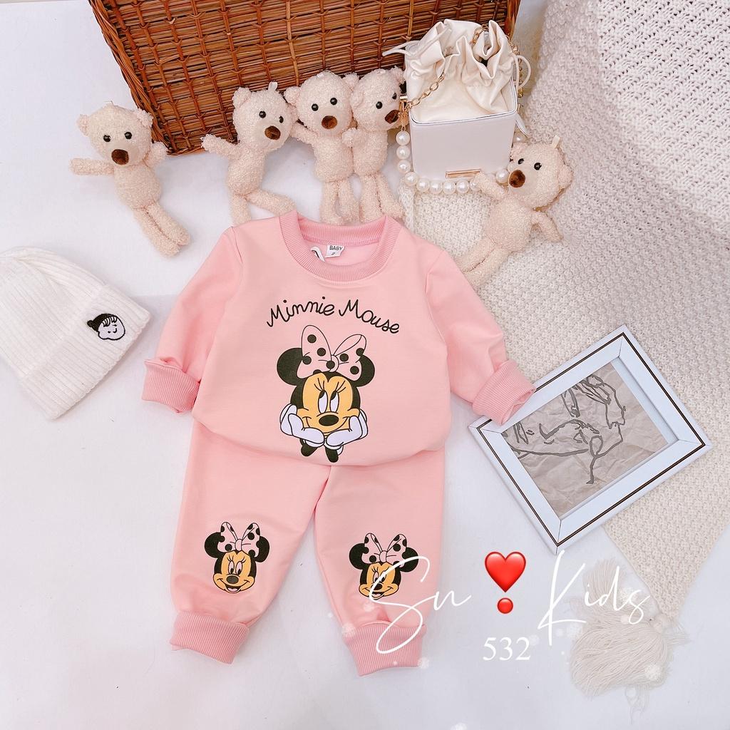 Bộ quần áo bé gái Mickey da cá Quảng Châu