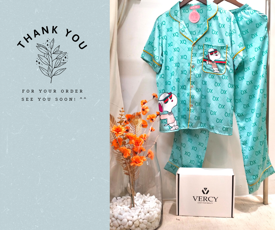 BỘ PYJAMA LỤA MẶC NHÀ HỌA TIẾT CHỮ XQ IN HÌNH CHÚ CÚN CỰC YÊU/ PYJAMA HỌA TIẾT LOẠI 2