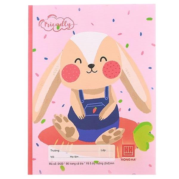 Vở Class Friendly Animal - 5 Ô Ly 96 Trang ĐL 100g/m2 - Hồng Hà 0420