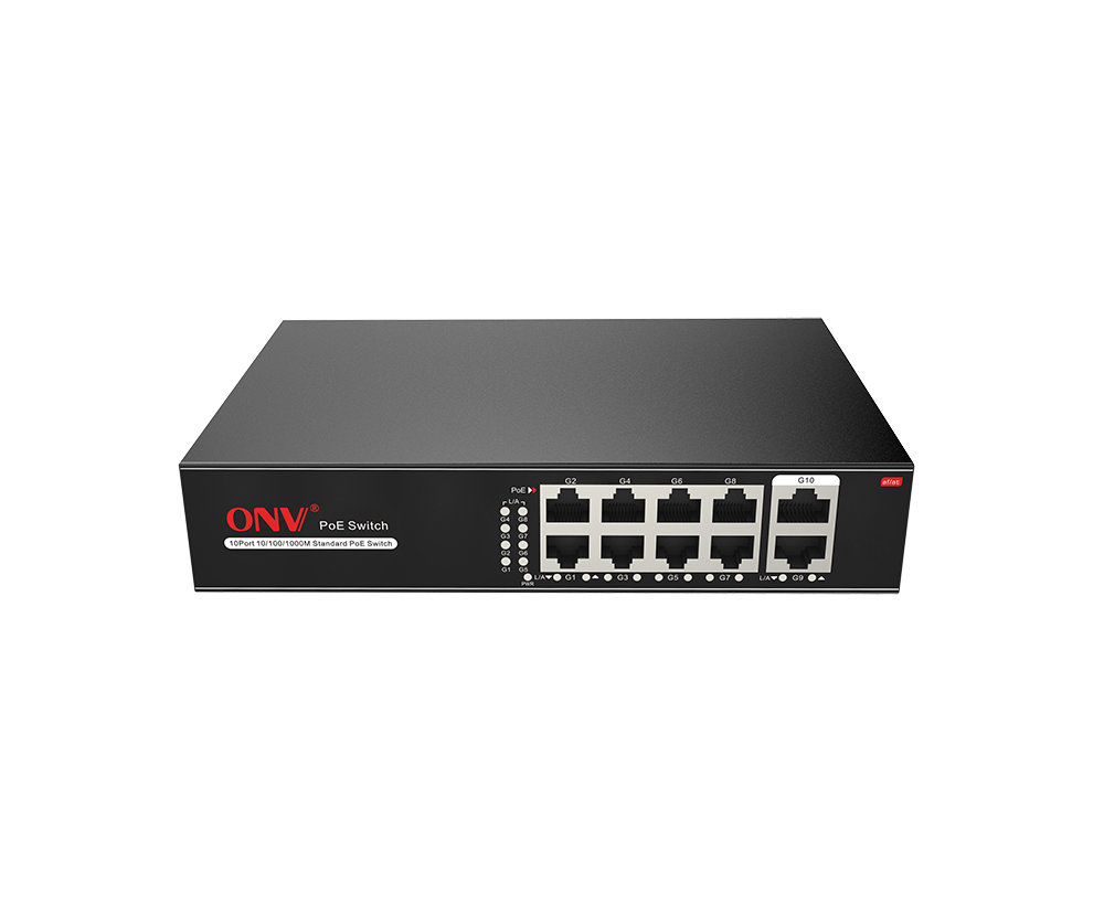 Switch POE 8 Cổng 1000M + 2 Port Uplink ONV-H3108PS-HÀNG CHÍNH HÃNG