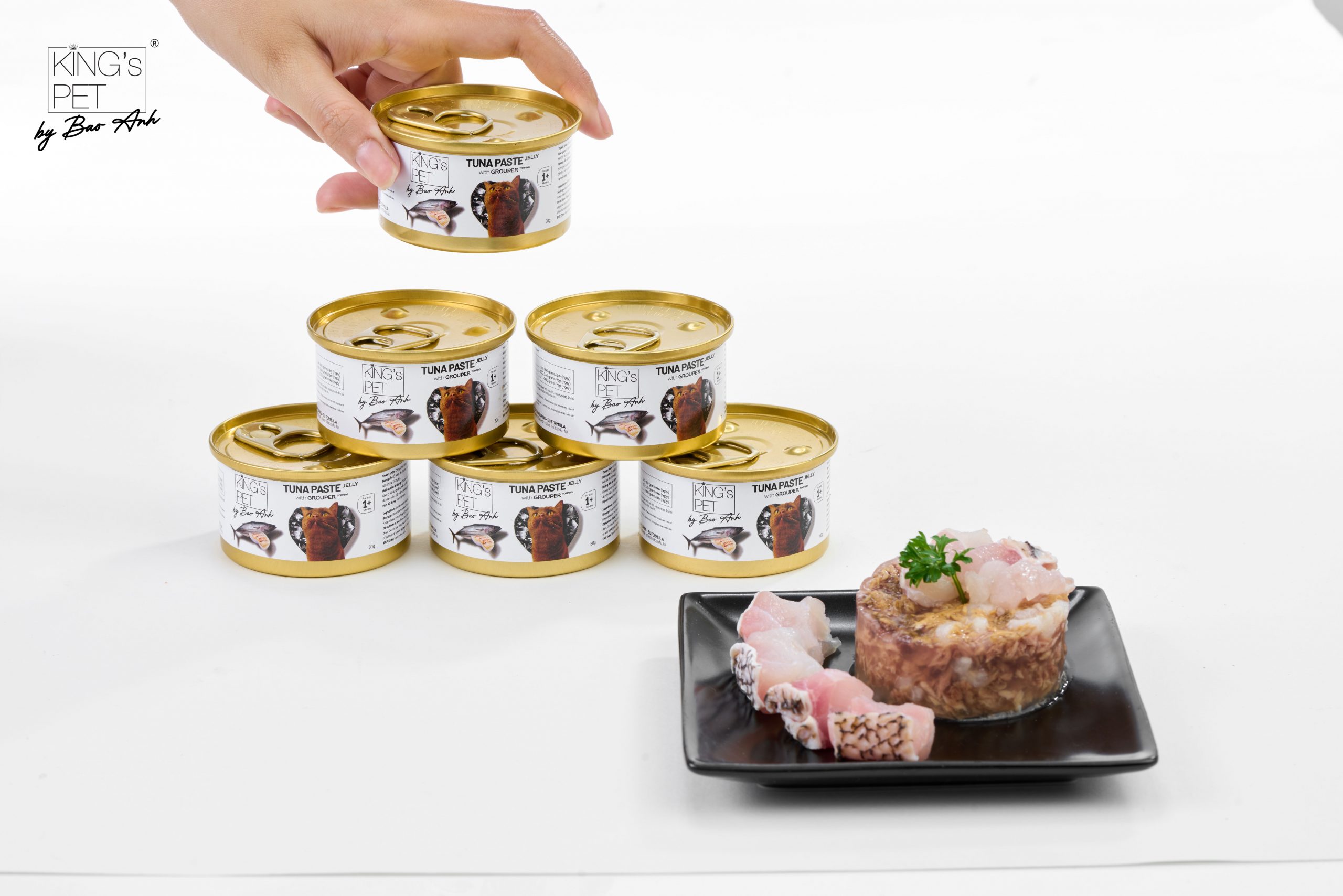 Pate Kingpet Bảo Anh Cao Cấp Dành Cho Mèo lon 80g