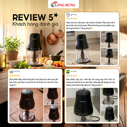 Máy xay thịt Philips HR1501/00 - Hàng chính hãng