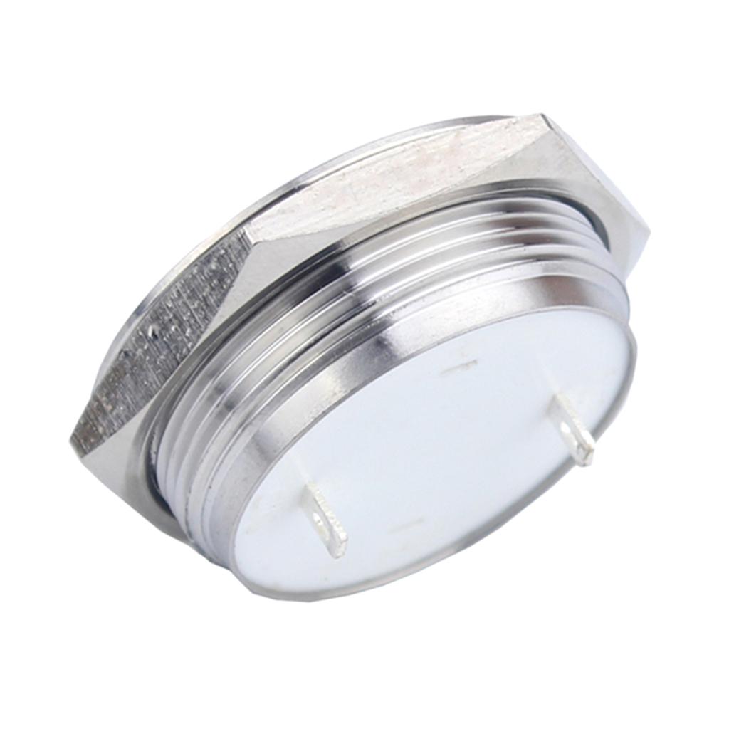 Bạc 25mm Nhất Thời Nút Nhấn Công Tắc/TẮT Chống Thấm Nước