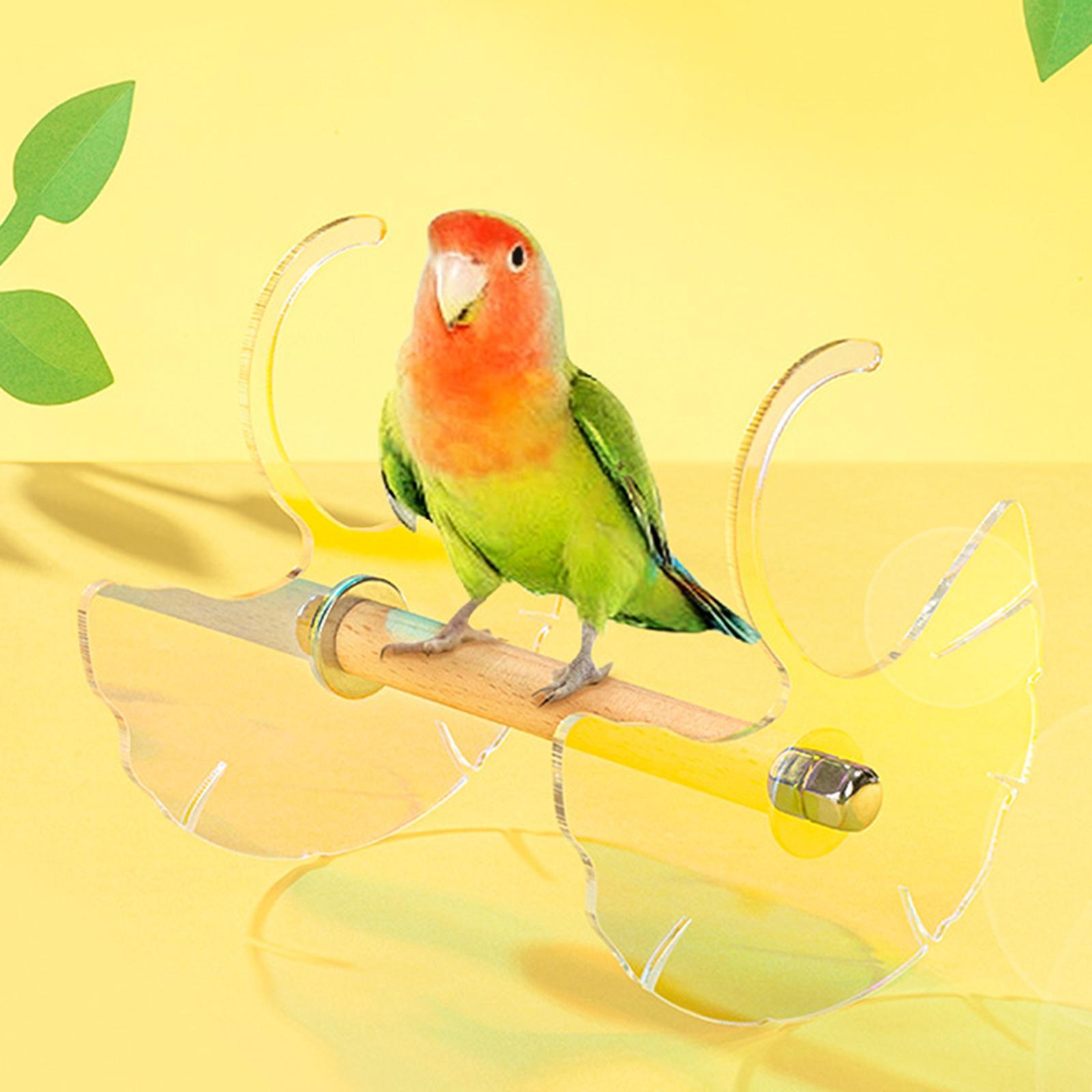 Bird Stand Toys Bird Playing Stand Infdoors and Outdoors Tabletop Parrot Perch Funny Parrot Swing Stand Bar Training for Small Medium Parrot