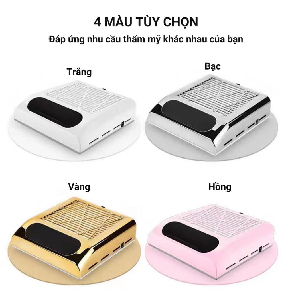 Máy hút bụi nail 858-6 công xuất 80W , làm móng tay nail
