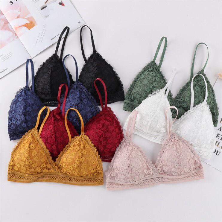 BR16 Bra ren hoa không gọng có đệm Cao cấp_SSB020