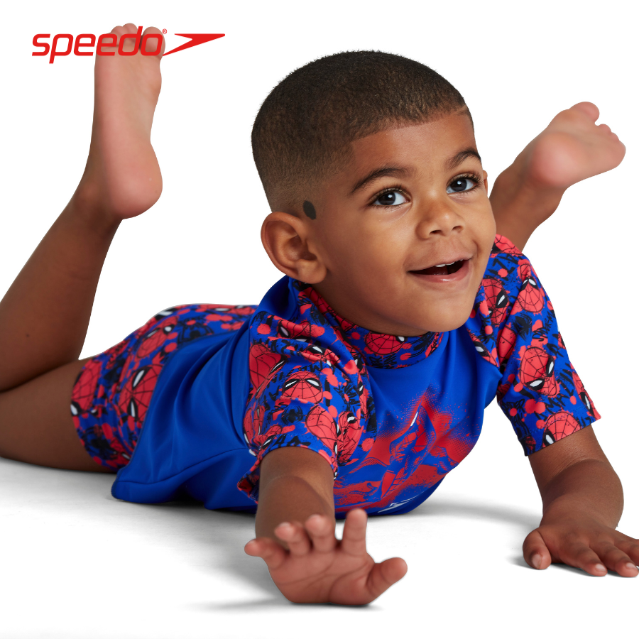 Áo bơi trẻ em Speedo DISNEY Spider-Man - 8-05594F395