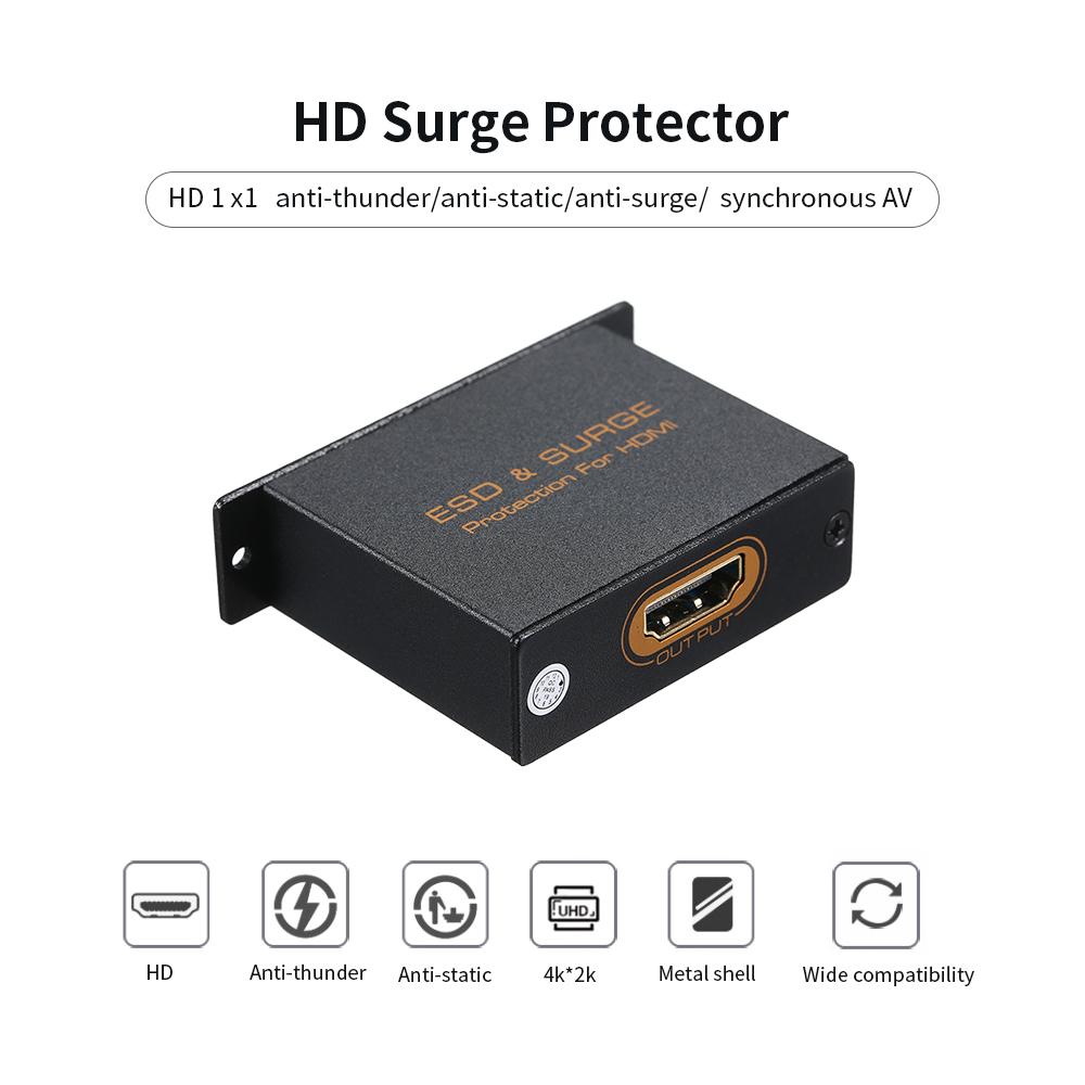 Chống sấm sét Chống tĩnh điện HD Surge Protector Mini Portable Protector 4K 3D cho ESD