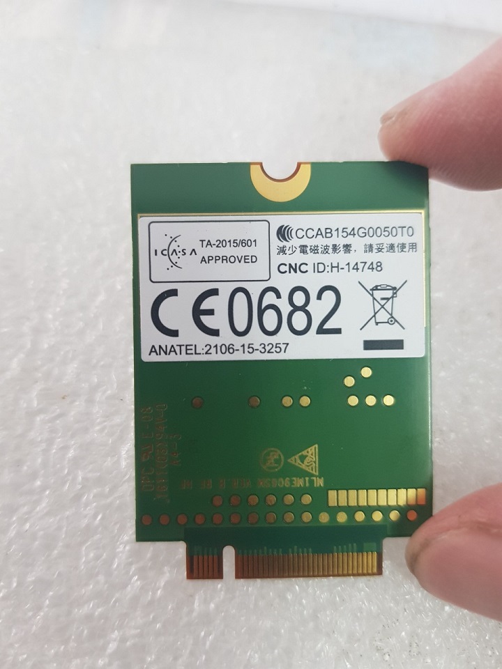 Card WWAN 4G Huawei ME906s dùng cho laptop Lenovo Thinkpad T460, T460s, X260, X1 carbon Gen 4, T560, L460, L560, X1 Carbon Yoga Gen 1 - Hàng chính hãng