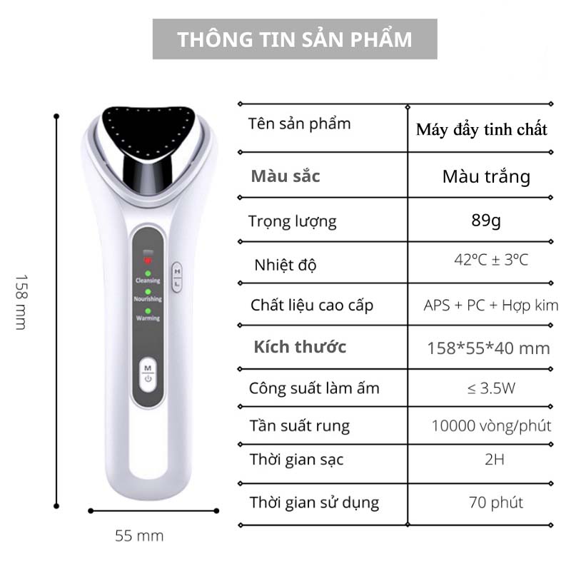 Máy Massage Mặt Cầm Tay Mini Kiêm Máy Di Tinh Chất Nóng Lạnh Ion Giúp Đẩy Đẩy Dưỡng Chất Đẩy Tế Bào Chết Chăm Sóc Sắc Đẹp Chị Em Hiệu Quả Máy Rửa Mặt Kết Hợp Đẩy Tinh Chất Hiệu Quả