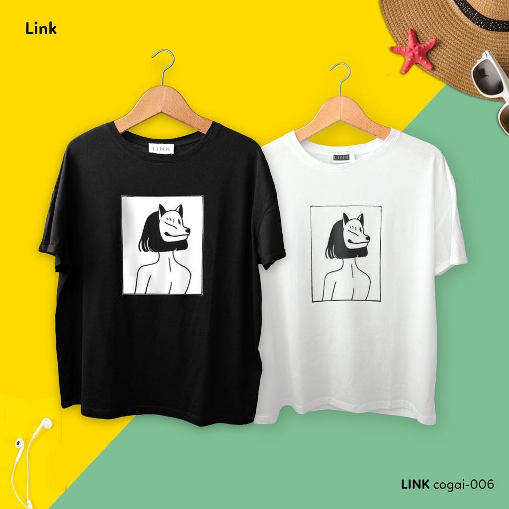 Áo thun form rộng HÌNH CÔ GÁI Unisex