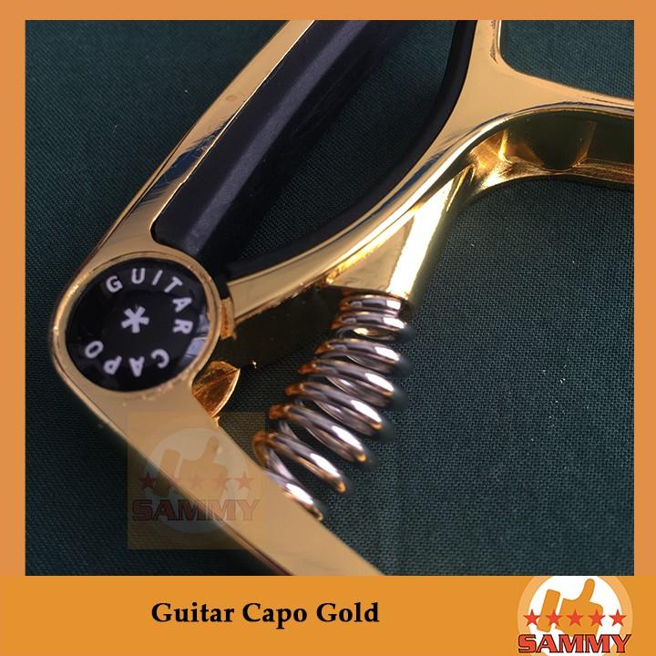 Capo đàn Guitar Acoustic Rock Music - Guitar capo vân gỗ / vàng Gold / Xám / Bạc / Hồng vàng Rose Gold