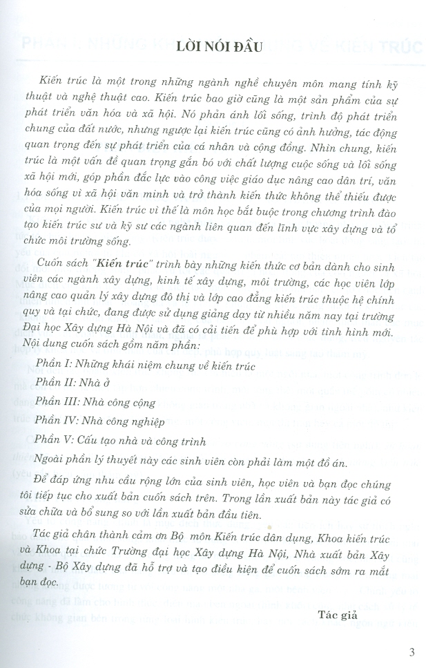 Kiến Trúc (Giáo Trình Dùng Cho Sinh Viên Ngành Xây Dựng Cơ Bản Và Cao Đẳng Kiến Trúc)