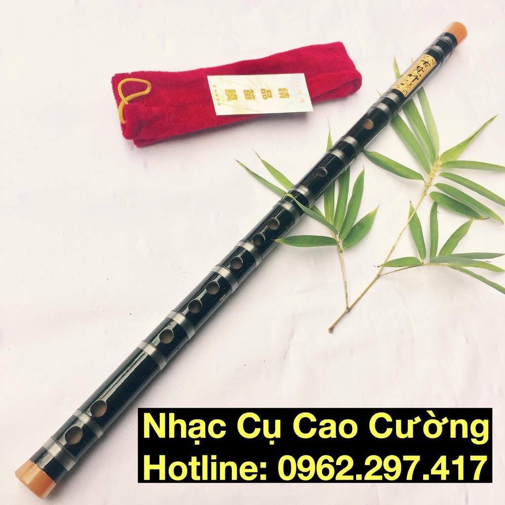 Sáo dizi đen bọc ngọc 2 đầu