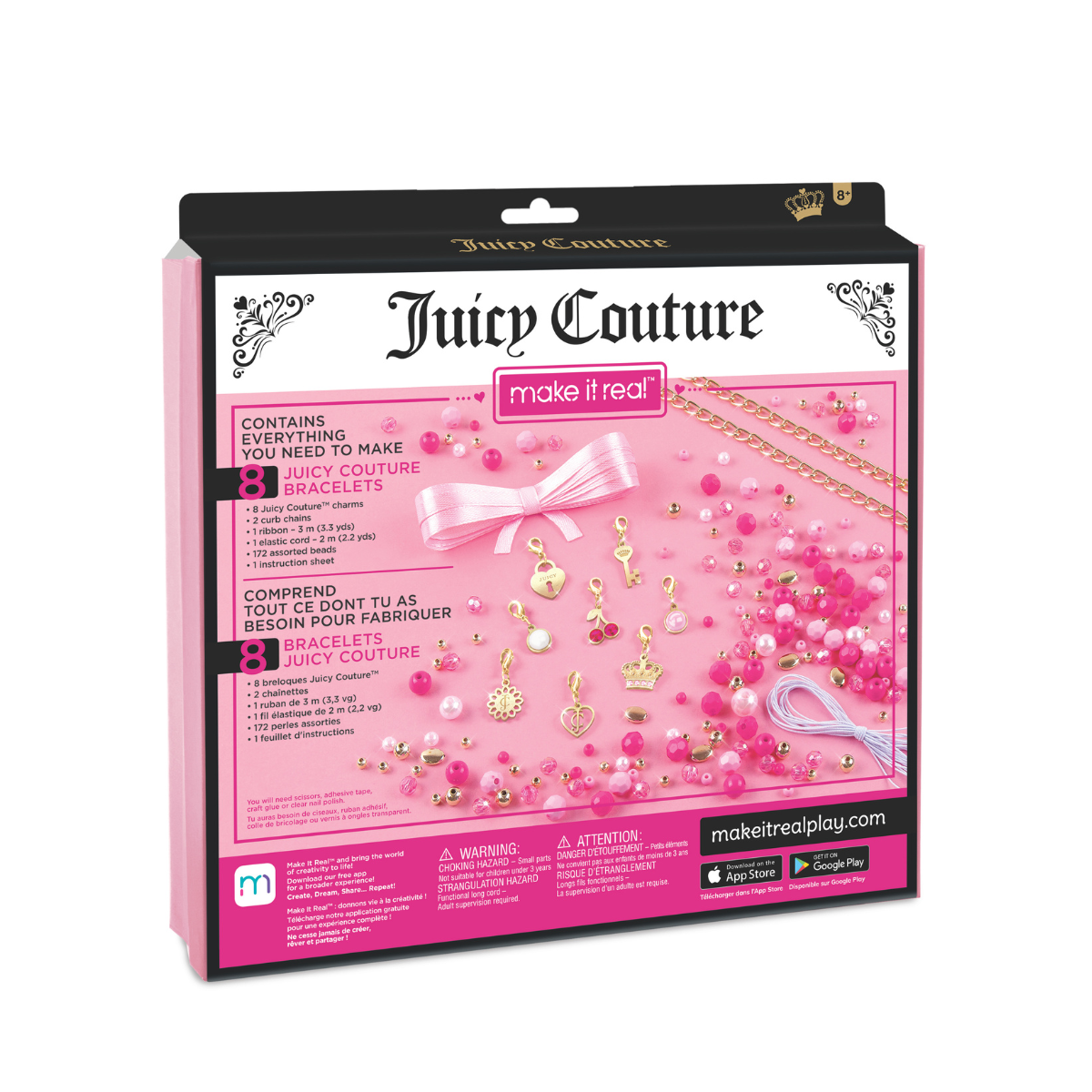 Đồ Chơi Bộ Làm Vòng Tay Juicy Couture Hồng Điệu Đà MAKE IT REAL 4413MIR