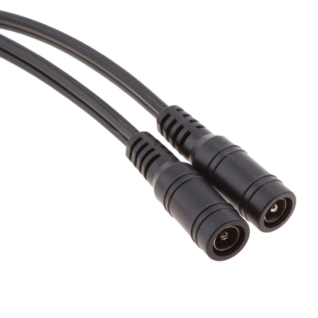 DC   Male Plug To 2 Female Jack Cable Splitter 5.5 mm x 2.1mm Adapter