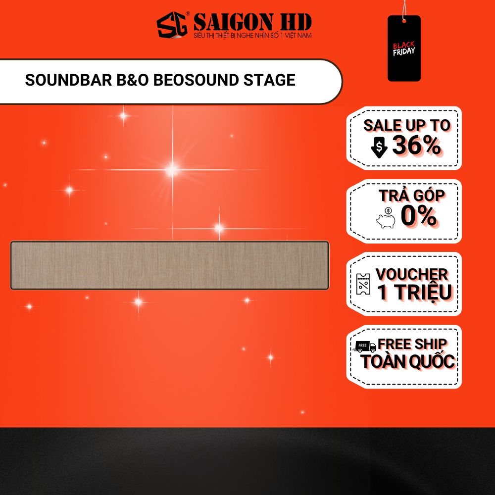 Loa Soundbar Cao cấp B&amp;O Beosound Stage - Hàng Chính Hãng