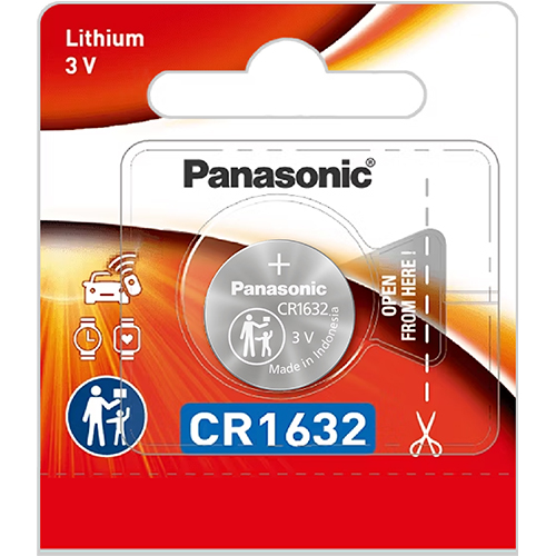 Vỉ Pin nút Panasonic 3V CR-1632/5BN (1 viên/5 viên) - Hàng chính hãng