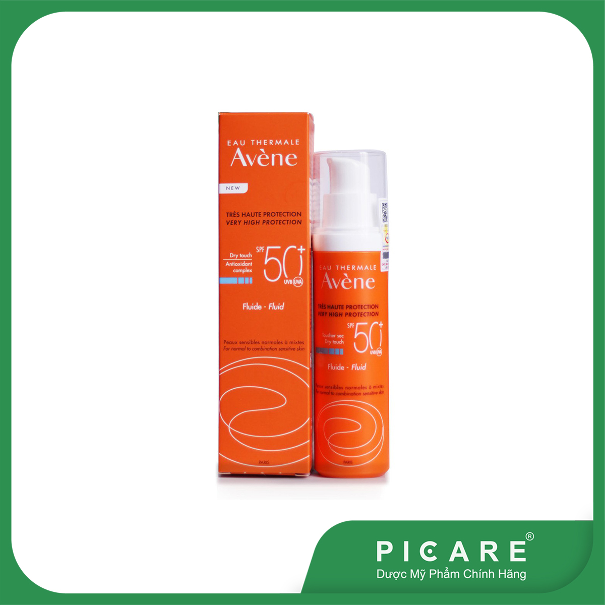 Avène Kem Chống Nắng Cho Da Hỗn Hợp Protection Fluid SPF50+ 50ml