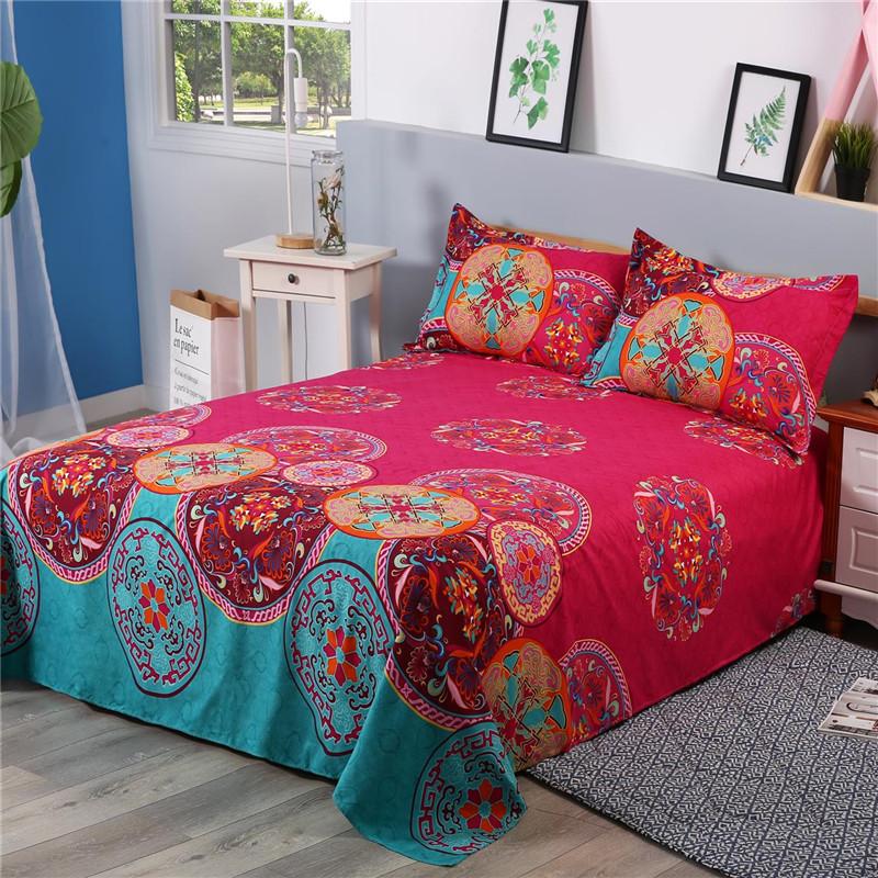  Giường 1 Chiếc Giường Cấp 3D Mandala Trải Giường Tấm Phẳng Trang Trí Nhà Phong Cách Ấn Độ Bán Buôn Miễn Phí Vận Chuyển