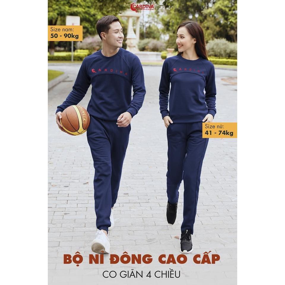 Đồ Bộ mặc nhà, bộ Nỉ Nữ Thu Đông Cao Cấp Chất Cotton Tự Nhiên, Mềm Mại