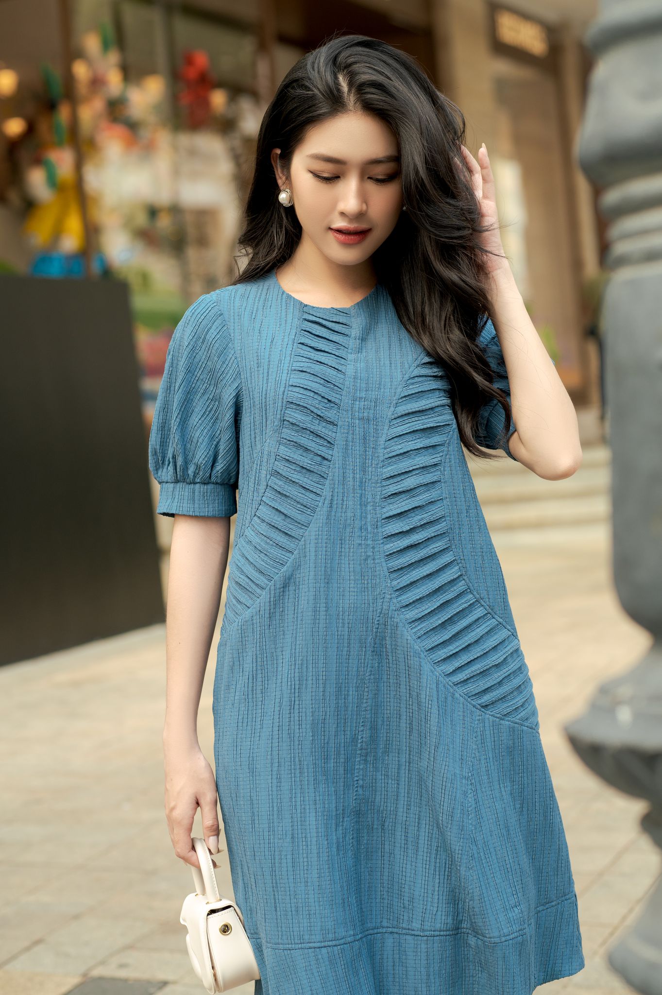 OLV - Đầm Naida Pleated Dress