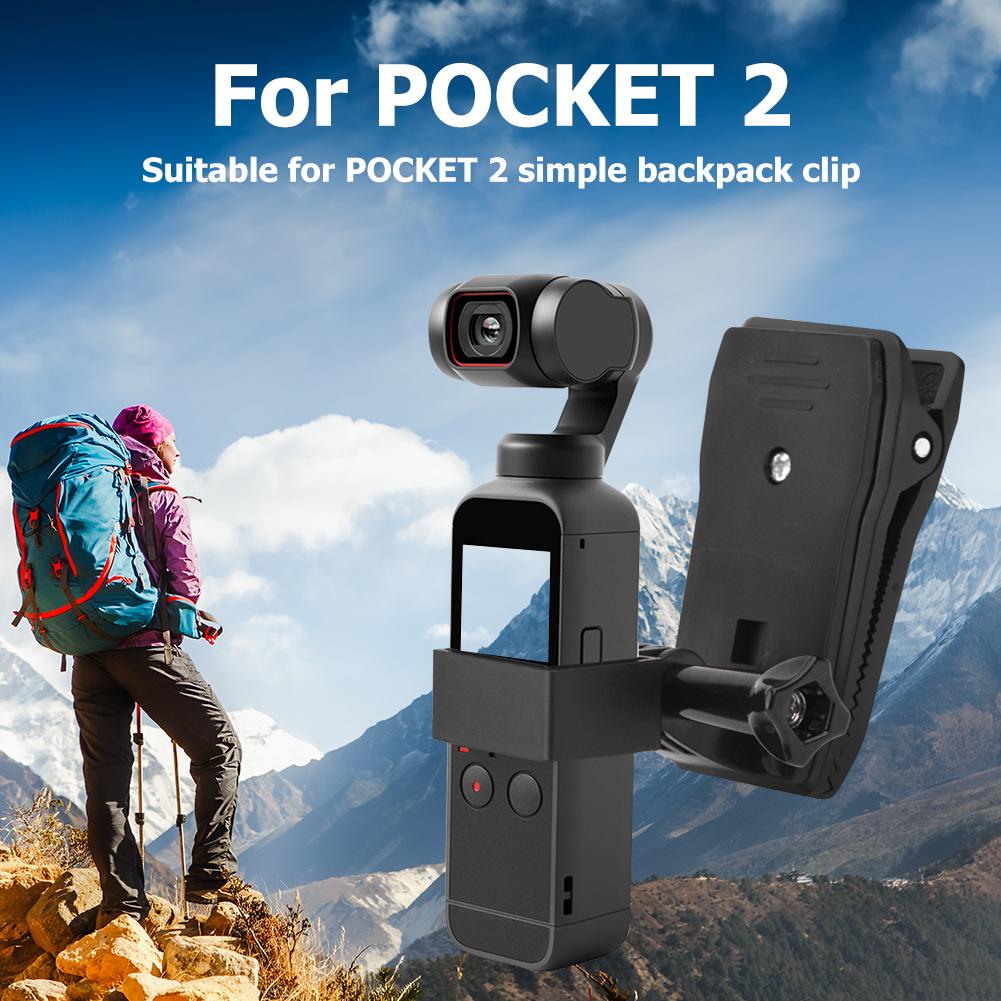 Backpack Dây đeo gắn kẹp kẹp kẹp với khung mở rộng vít cho DJI Pocket 2 Phụ kiện camera gimbal cầm tay