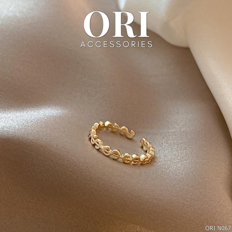Nhẫn nữ may mắn Freesize Alden tinh tế độc đáo ORI ACCESSORIES N067