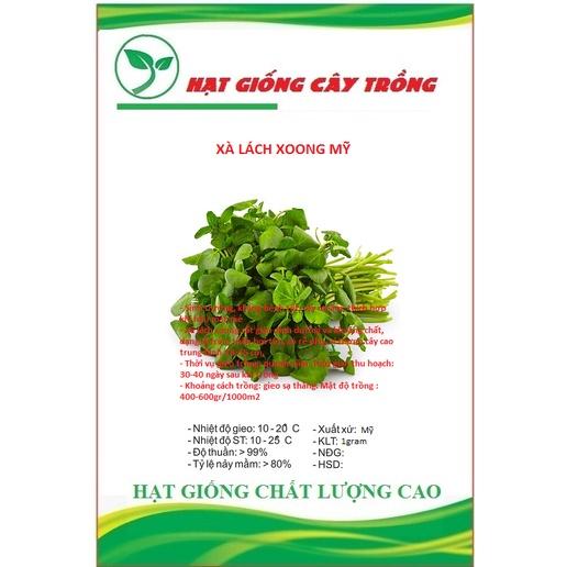 Hạt giống rau xà lách xoong Mỹ CT106 - Gói 1gram