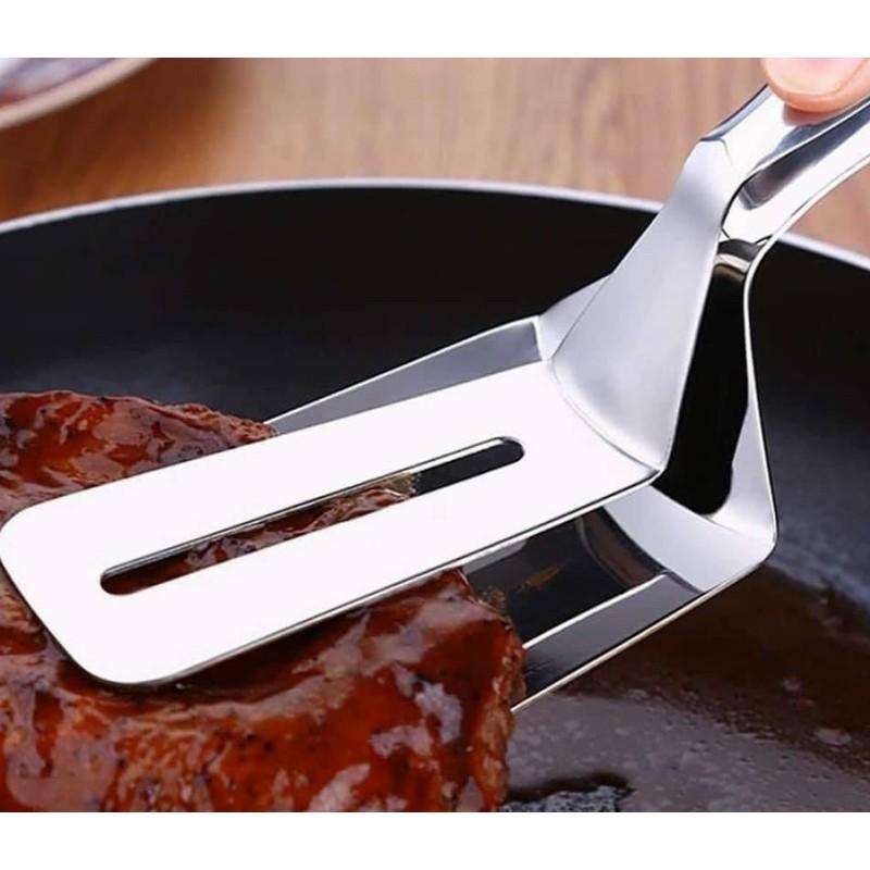 Kẹp INOX Gắp Đồ Nóng Như Bít Tết, Cá Rán, Thịt Nướng Chuyên Dụng Tiện Ích AT0540