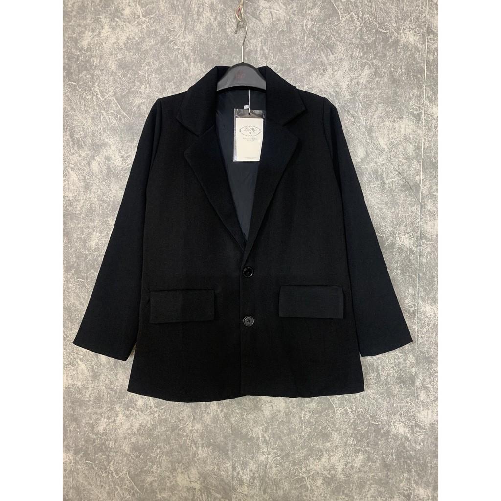 áo blazer nữ 2 lớp, áo vest dài tay cao cấp 2 màu đen/nâu/be phong cách hàn quốc - Thời trang SHOPLORA