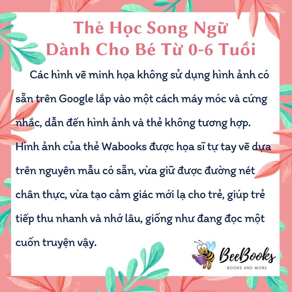 Thẻ Song Ngữ Cho Bé Từ 0-6 Tuổi- Kích Thích Phát Triển Giác Quan Và Ngôn Ngữ Cho Bé