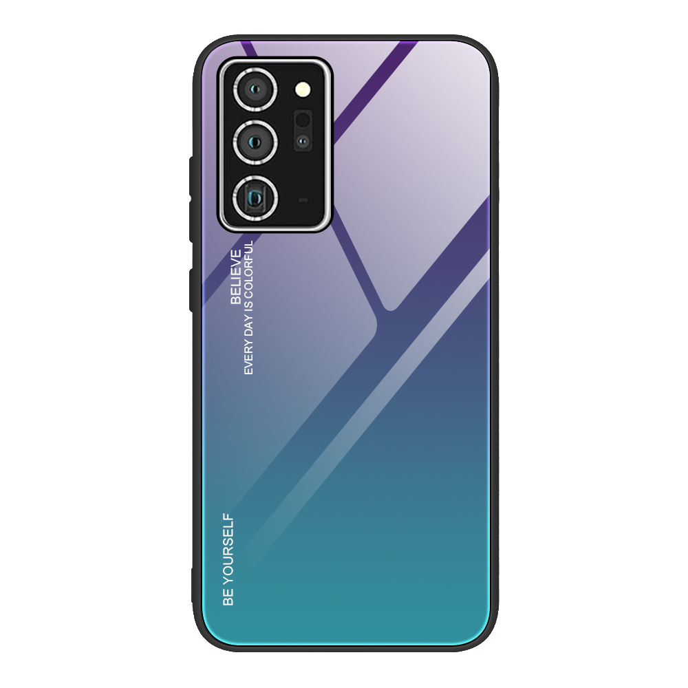 Ốp lưng kính màu Gradient viền dẻo dành cho Samsung Galaxy Note 20 Ultra / Note 20 Ultra 5G