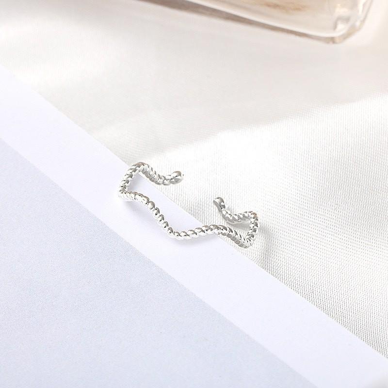 Nhẫn nữ - Xoắn sóng Bạc 925 sáng bền, thiết kế tinh tế phù hợp mọi phong cách, sự kiện
