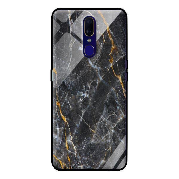 Ốp kính cường lực cho Oppo F11 Đá Đen - Hàng chính hãng