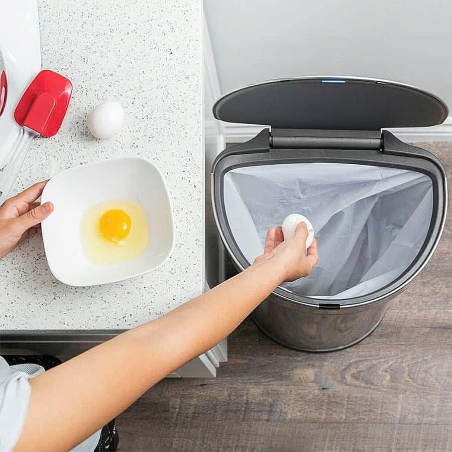 Thùng rác cảm ứng kháng khuẩn Simplehuman 45l Hàng Chính hãng